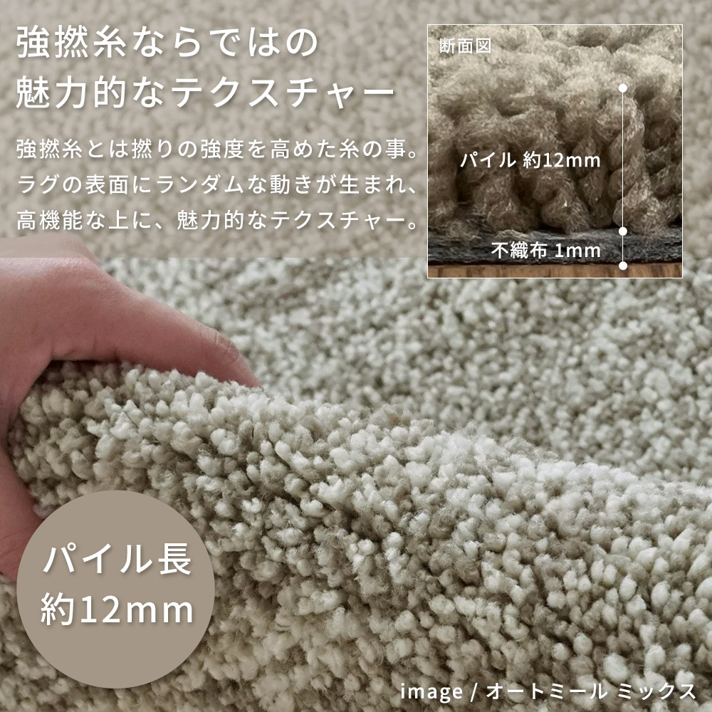 スミノエ ラグ カーペット ラグマット 洗える 抗菌 防臭 防ダニ