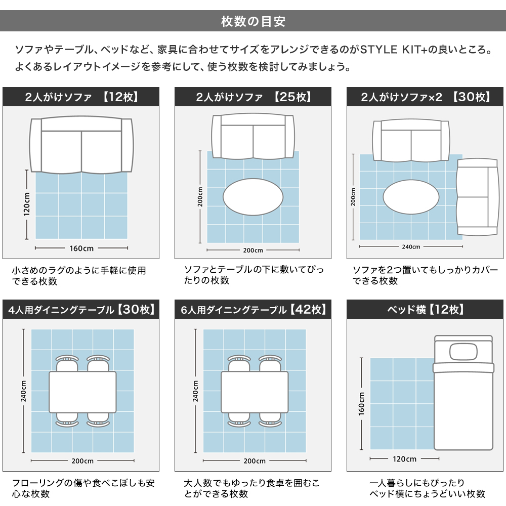 サンゲツ タイルカーペット STYLE KIT＋ 吸着マット タイル