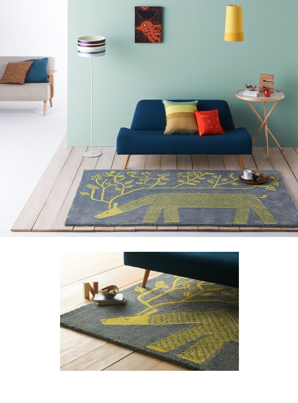 スミノエ 北欧テイストデザインラグ 鈴木マサル 140×200cm 直送品 JQ