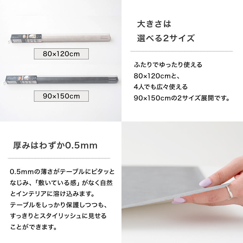 テーブルマット デスクマット ずれない 大理石...の詳細画像3