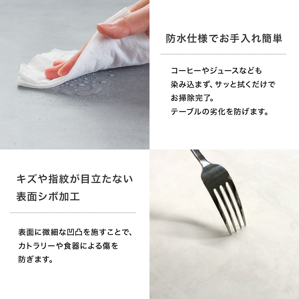 テーブルマット デスクマット ずれない 大理石...の詳細画像4