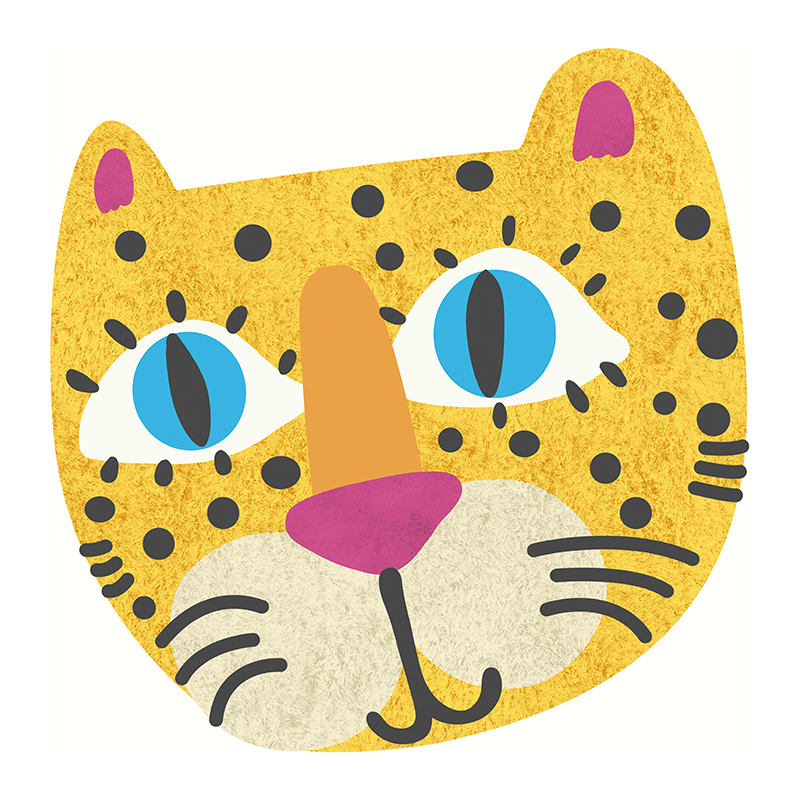ラグマット クッションフロアラグ カーペット マット 猫型