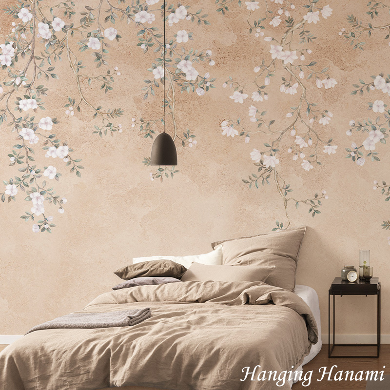 友安製作所 壁紙 花柄 おしゃれ フラワー 輸入壁紙 不織布 400×250cm 1