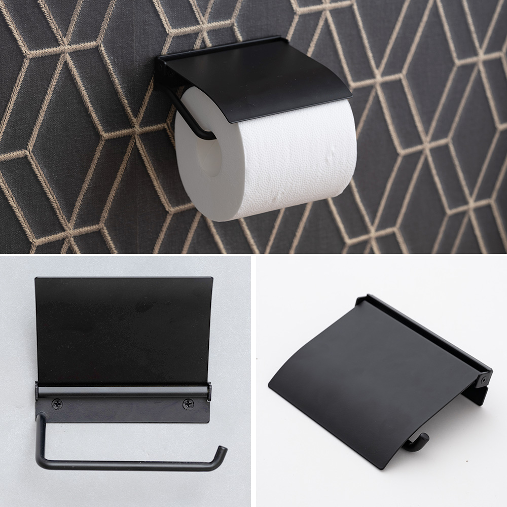 トイレットペーパーホルダー アイアン シングル 1連 カバー おしゃれ