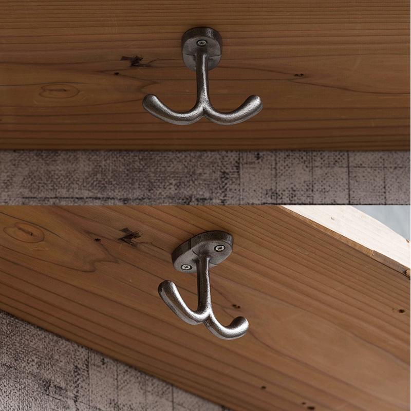 フック 金具 アイアン 天井付け diy パーツ ヴィンテージ シルバー SVA