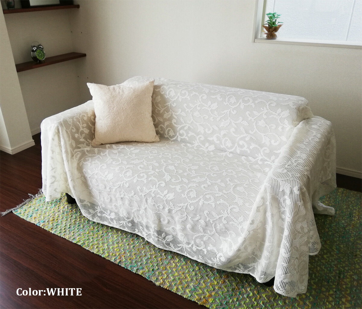 マルチカバー ソファカバー カバー 日本製 北欧 デザイン 綿混レース