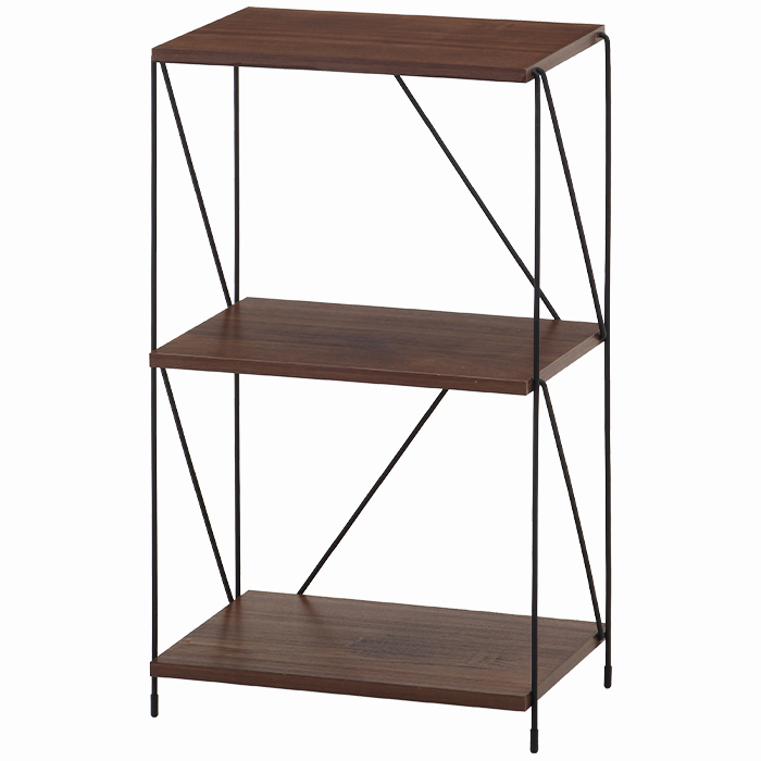 オープンラック 収納棚 3段 幅40cm ワイヤーラック おしゃれ 北欧