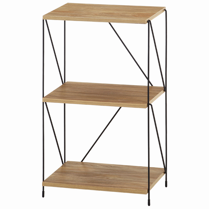 オープンラック 収納棚 3段 幅40cm ワイヤーラック おしゃれ 北欧