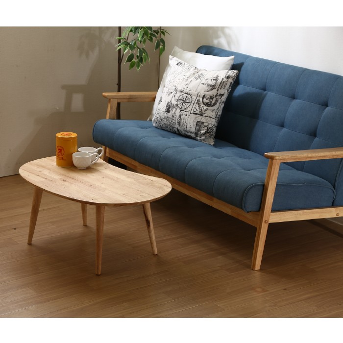 センターテーブル ローテーブル 天然木 北欧 幅74 リビングテーブル