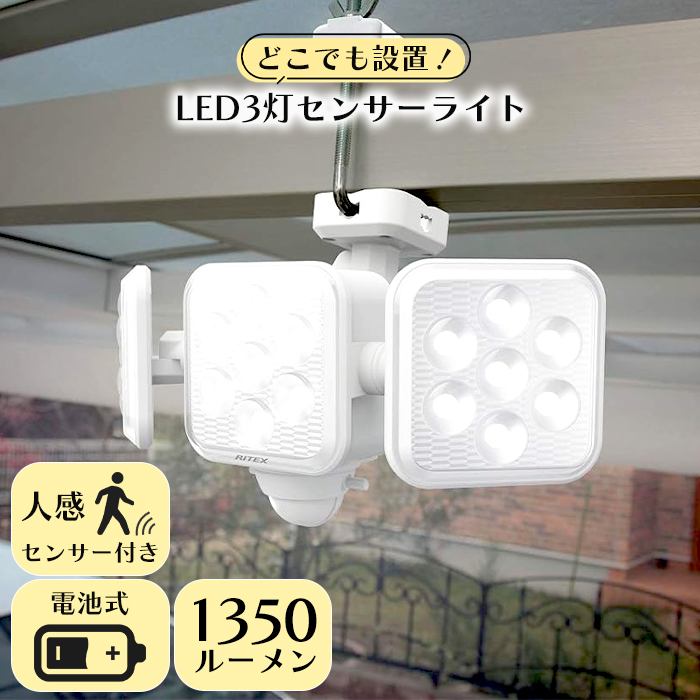 󥵡饤  LED饤 Ӽ 3 ե꡼ ɱ   RITEX