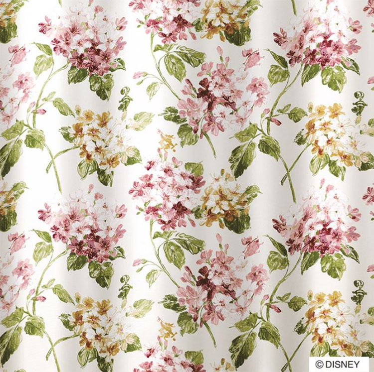 ディズニーカーテン 100×135 アリス ドレープ 遮光 アジサイ スミノエ スミノエ ディズニー カーテン アリス/アジサイ 100×135cm 1枚入