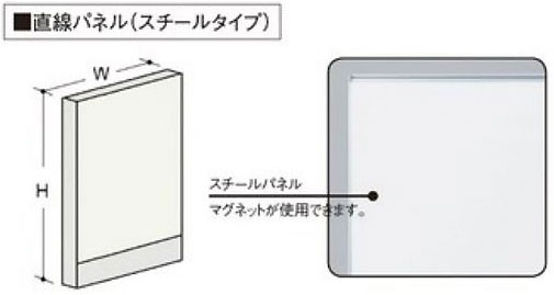 パーテーションスチールタイプ直線パネルTOKIOオフィス家具 FLPX