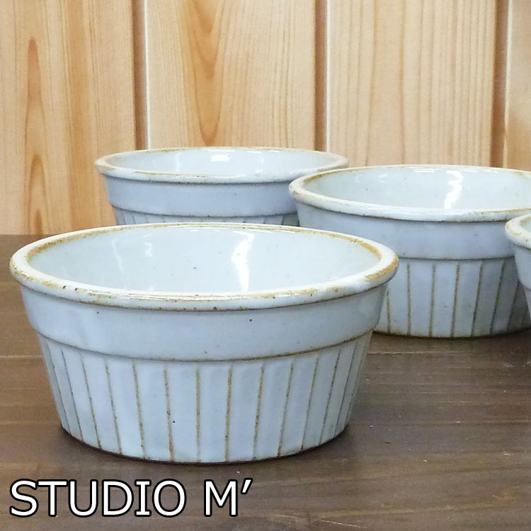 studio m'（スタジオエム） マルミツポテリ｜ グリーズ・ボールM 陶器