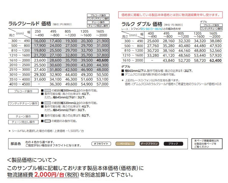 タチカワ ロールスクリーン ラルク 防炎 生地：デニムクロス RS8037