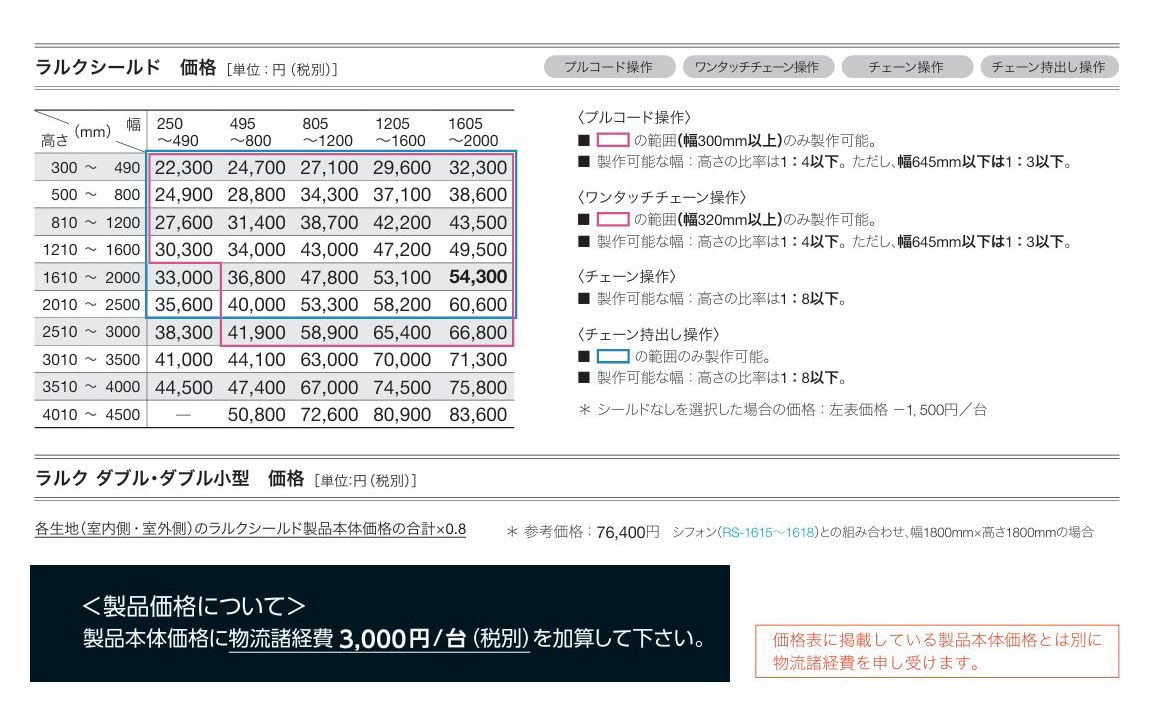 ◆タチカワ◆ロールカーテン◆101cm×237cm◆参考価格58,630円◆ ラルク ダブル タチカワブラインド｜ロールスクリーン（ロールカーテン