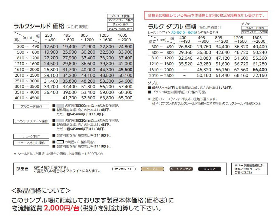 タチカワ ロールスクリーン ラルク 防炎 生地：プランタ RS8015