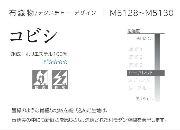 プリーツスクリーン もなみ 25mm ニチベイ コビシ M5128〜M5130 ツイン