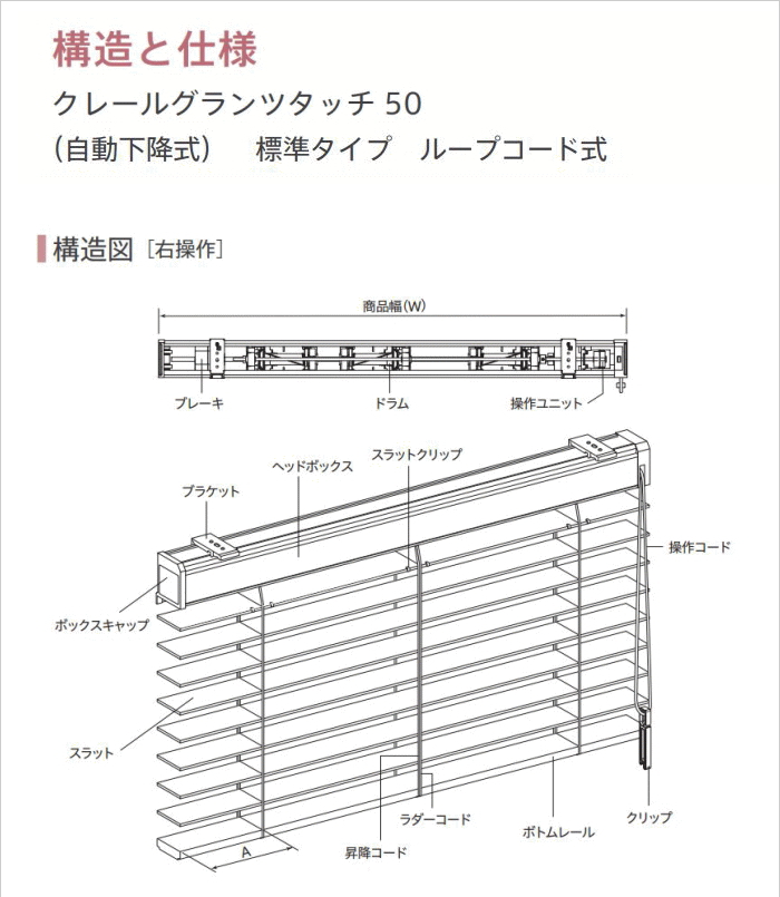 ニチベイ（Nichibei） 木製ブラインド クレールグランツタッチ50（高