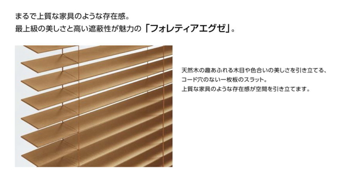 タチカワブラインド 高遮蔽ウッドブラインド タチカワ フォレティア