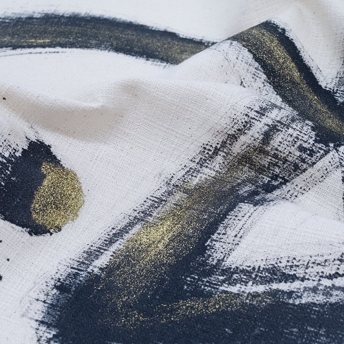 のれん　筒描き Mountain Folds 筒描き暖簾 (受注生産)