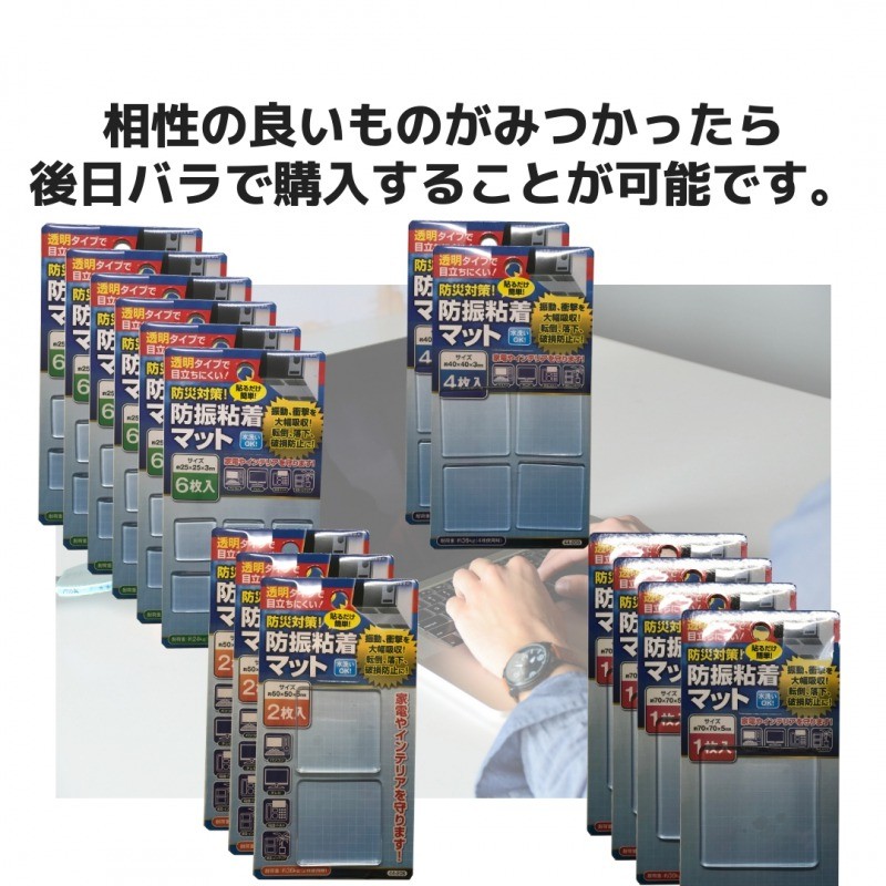 耐震マット | 〔お試し5点セット〕耐震マット  ゲル 家具転倒防止 地震対策 日本製 厚さ3mm 5mm