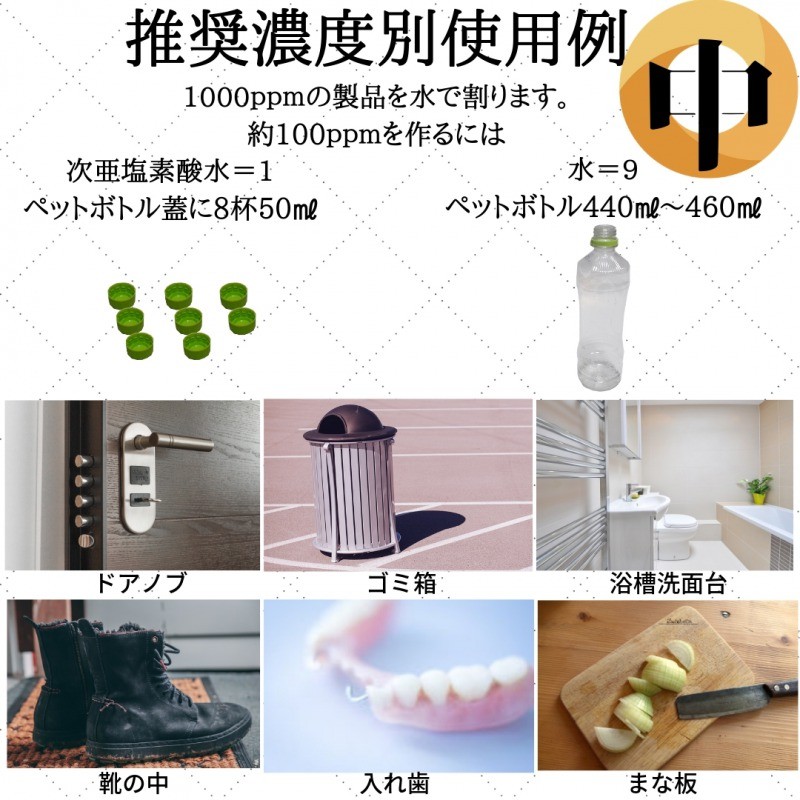 次亜塩素酸水 | 塩素酸水 除菌スプレー 衛生 清拭 消臭剤 高濃度1000ppm 860ml