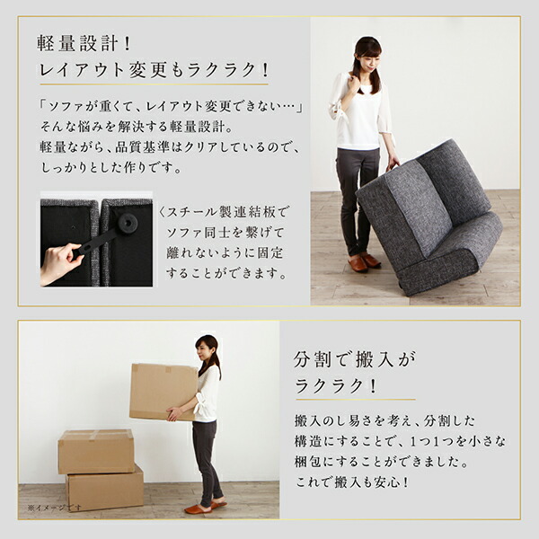 ⭐️完成品⭐️ コーナーソファ レイアウト自由自在大型L字モダンデザインコーナーソファ ソファ 幅250cm 【UOI1970371243】(69756円)