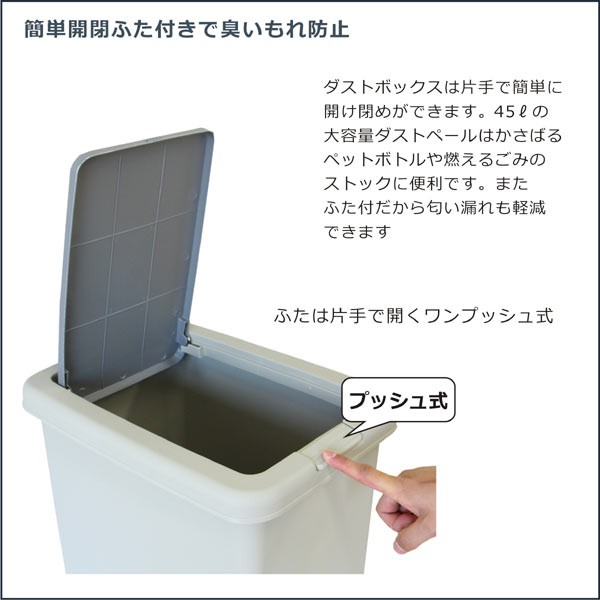 ダストボックス キッチンカウンター 3分別 完成品 ゴミ箱