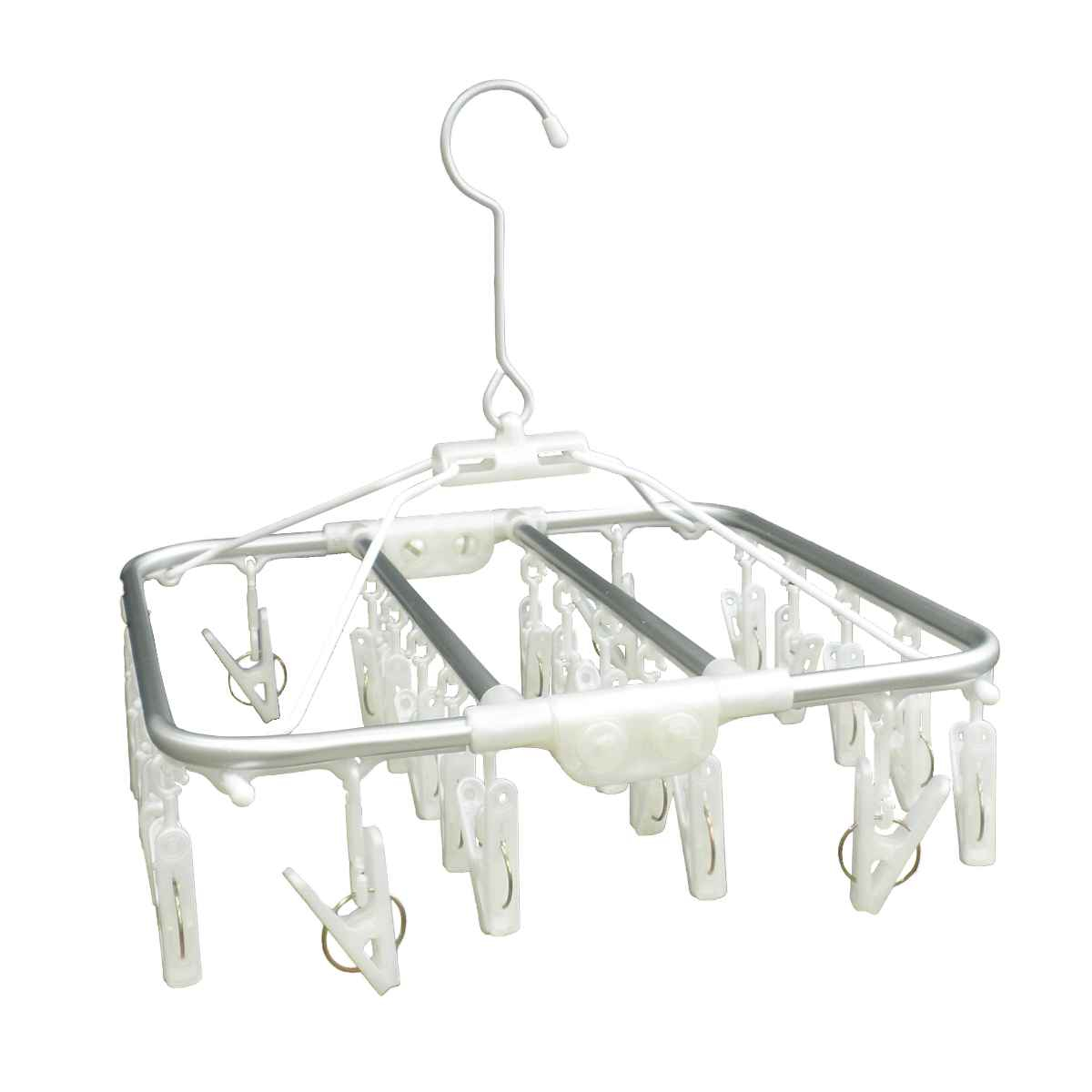 洗濯ハンガー アルモア 24ピンチ （ 洗濯 ハンガー ピンチハンガー 洗濯ピンチ 折り畳み 折りたたみ ピンチ コンパクト ）