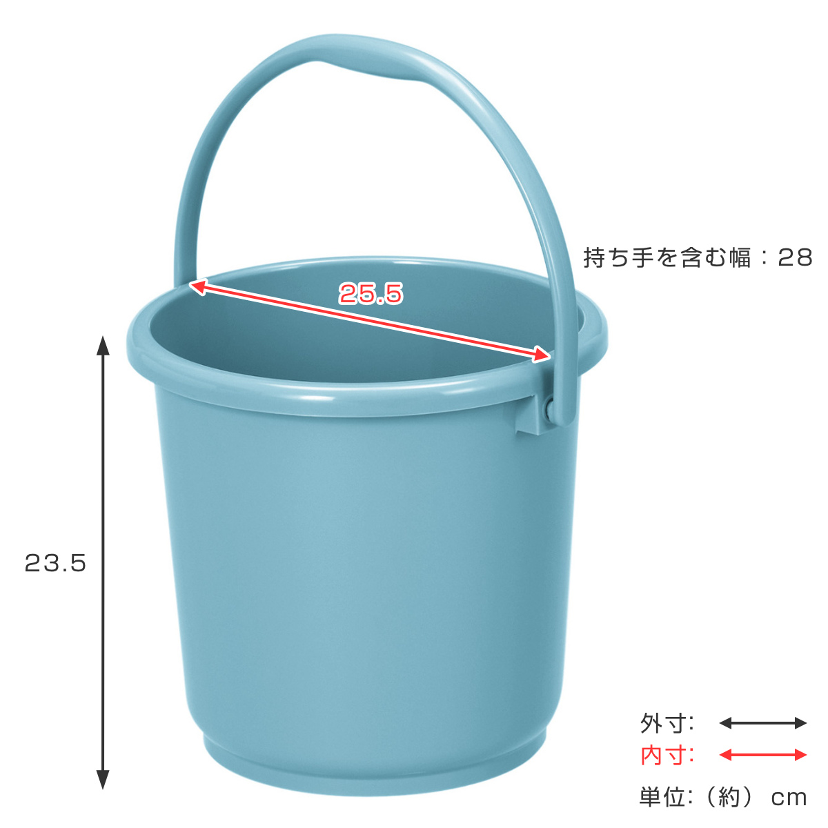 TONBO（新輝合成） バケツ 8L ニューセレクトバケツ 本体 （ ばけつ 8