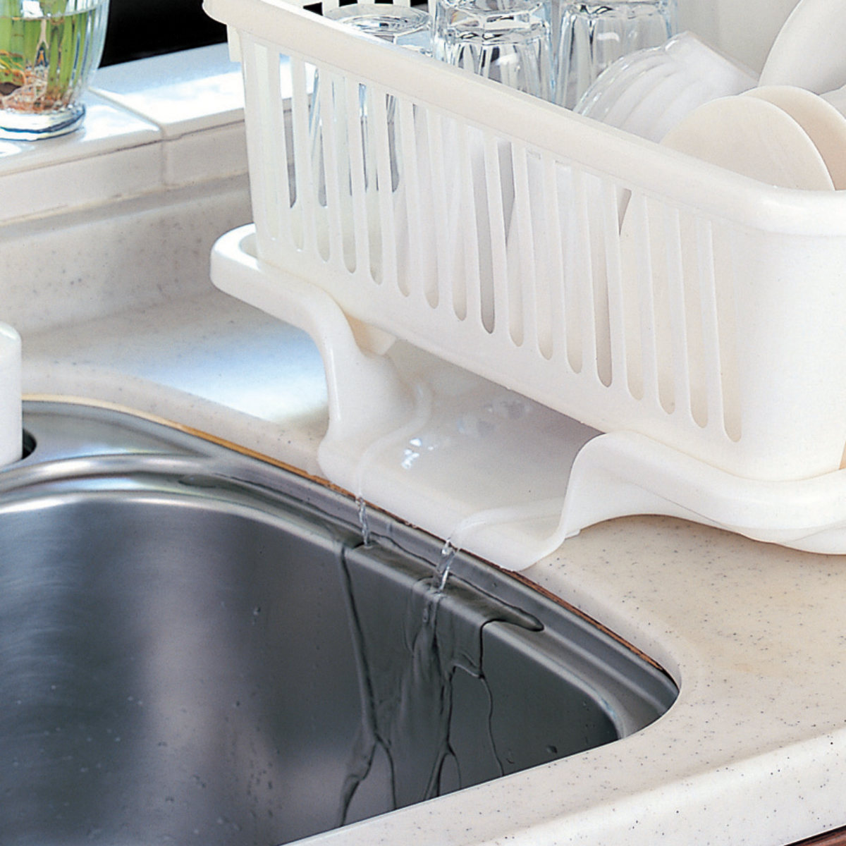 水切りかご 縦型 カトラリーポケット付き ( ...の詳細画像5