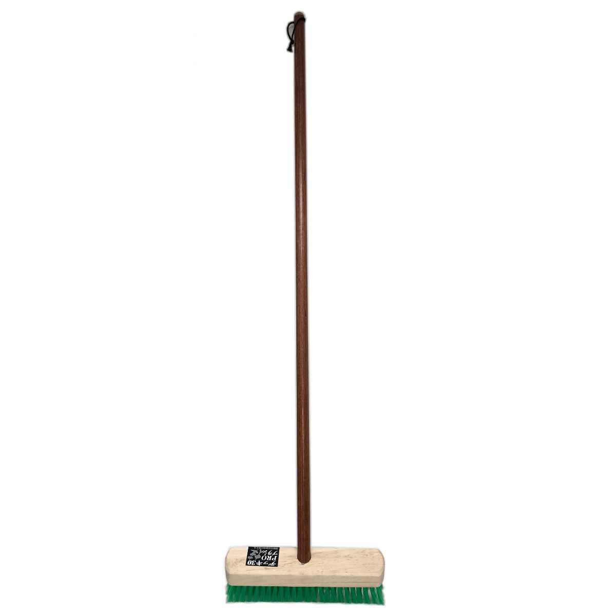 デッキブラシ 木柄 長さ127cm 10本セット （ 床ブラシ 10本 ベランダ 長柄 床磨き ベランダ掃除 玄関 玄関タイル 玄関掃除 ）