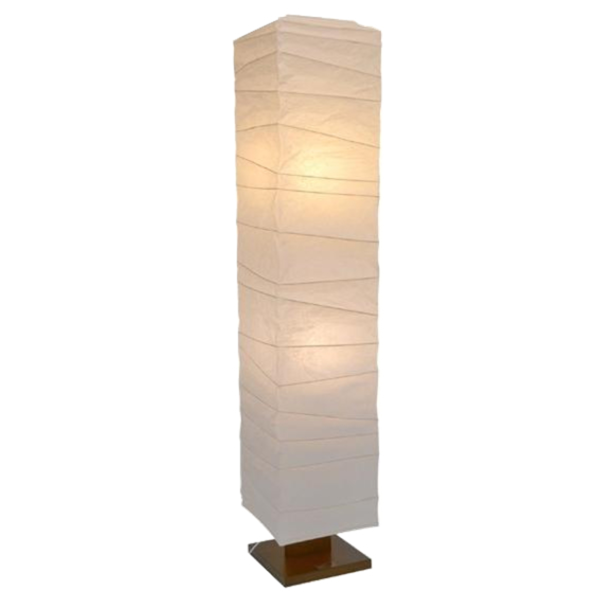 フロアライト 2灯 arrow 和紙 柱型 揉み紙 日本製 彩光デザイン （ LED