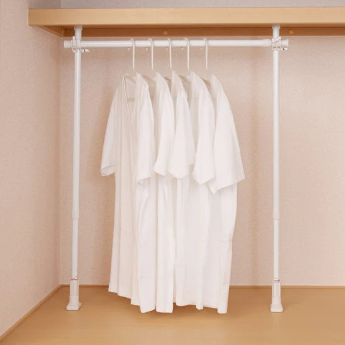 平安伸銅工業 押入れ収納 つっぱりクローゼットハンガー 幅70〜120cm