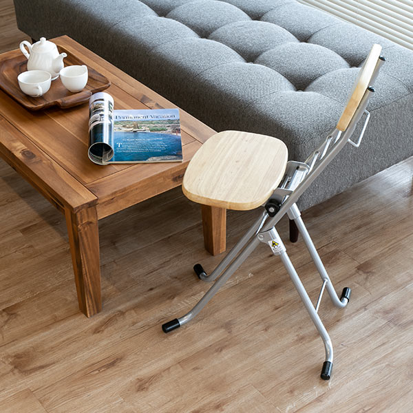 ルネセイコウ 折りたたみ椅子 2脚セット 高さ調節 6段階調節 リリィ