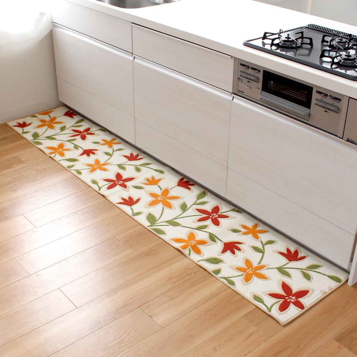 �L�b�`���}�b�g 45x240cm �p�b�V�����t�����[ �i �L�b�`�� �}�b�g ����~�߉��H ���{�� 45cm 240cm �ԕ� ������� ���킢�� �j