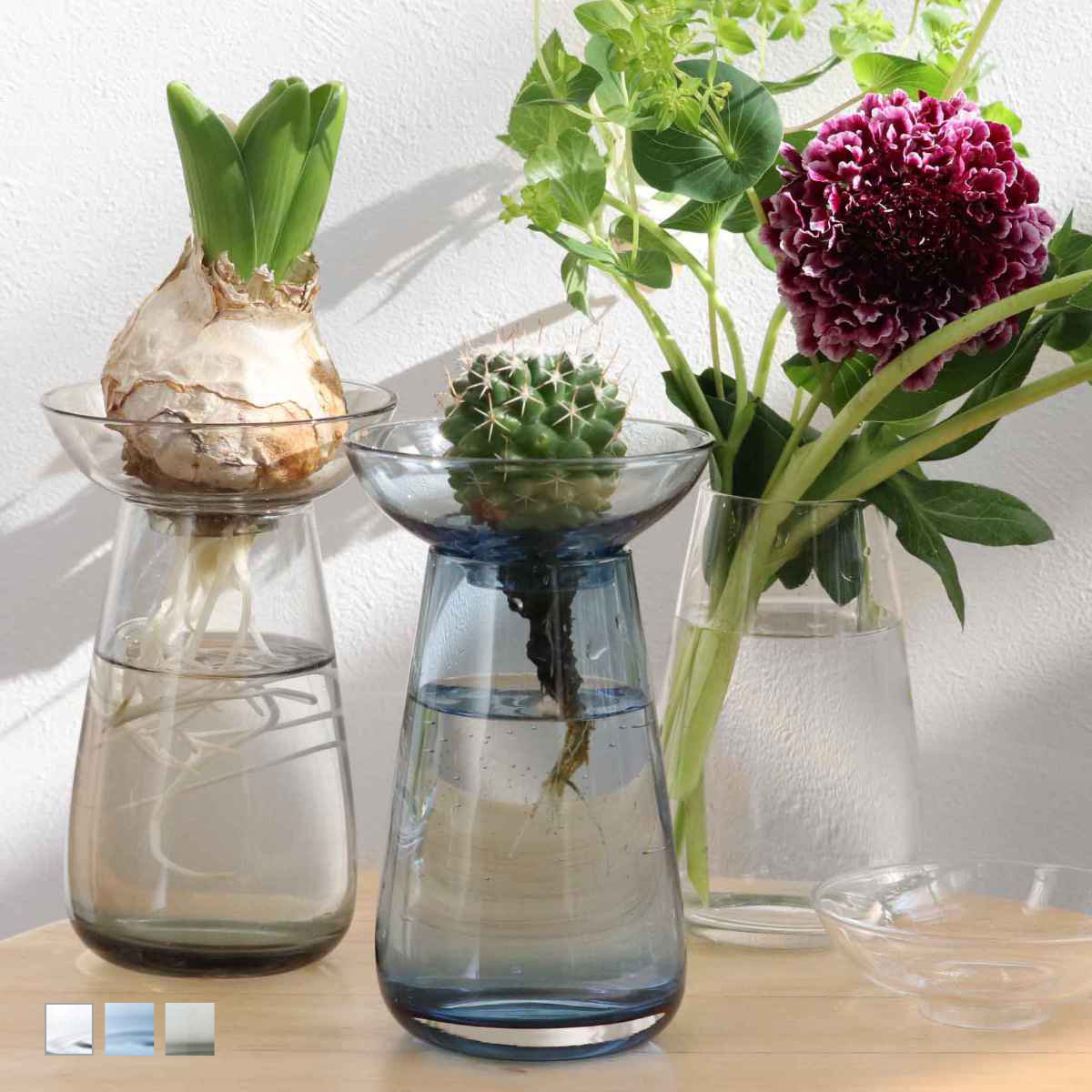 KINTO �L���g�[ �A�N�A�J���`���[�x�[�X 80mm �i �Ԋ� AQUA CULTURE VASE S�T�C�Y �K���X �ԕr ������� �t�����[�x�[�X ��֑}�� �� �j