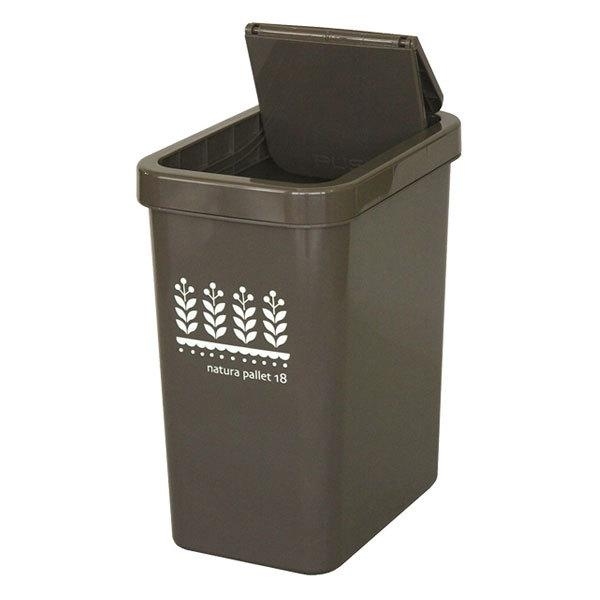 ゴミ箱 同色2個セット 18L スライドペール ふた付き （ ごみ箱 18リットル スライド 蓋つき スリム ダストボックス キッチン プラスチック ） | 平和工業 | 01