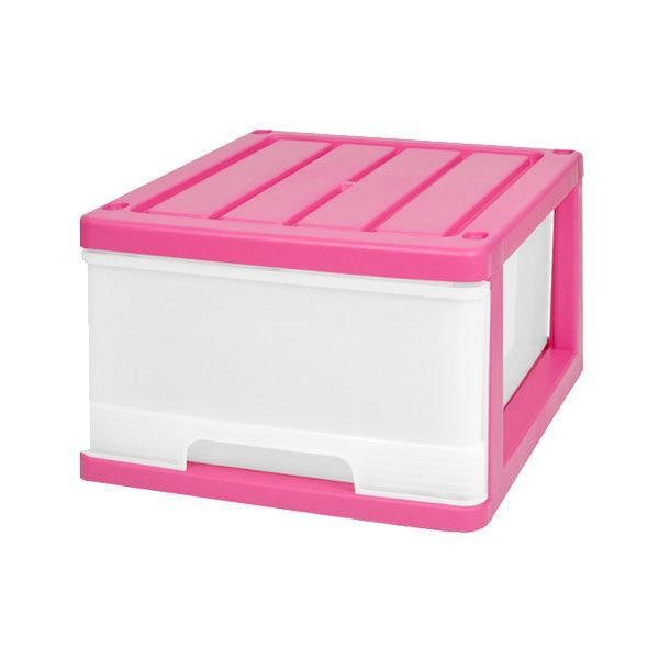 収納ケース 深型 1段 引き出し カラフルカラー プラスチック製 （ 収納