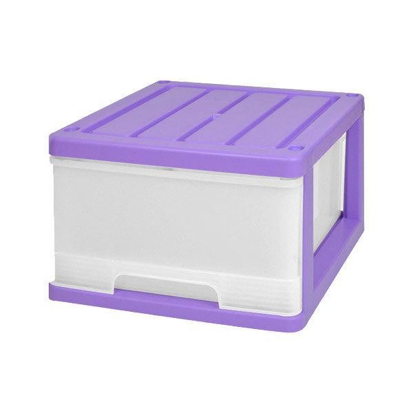 収納ケース 深型 1段 引き出し カラフルカラー プラスチック製 （ 収納