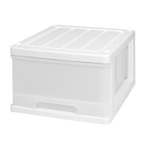 収納ケース 深型 1段 引き出し カラフルカラー プラスチック製 同色 3