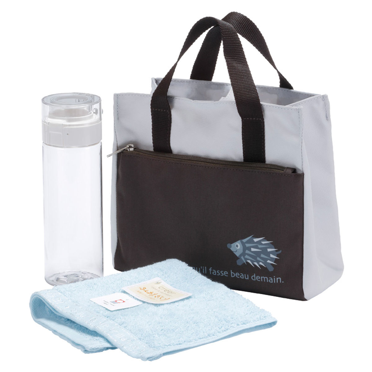 在庫処分特価） ランチバッグセット 水筒 500ml ランチバッグ 今治