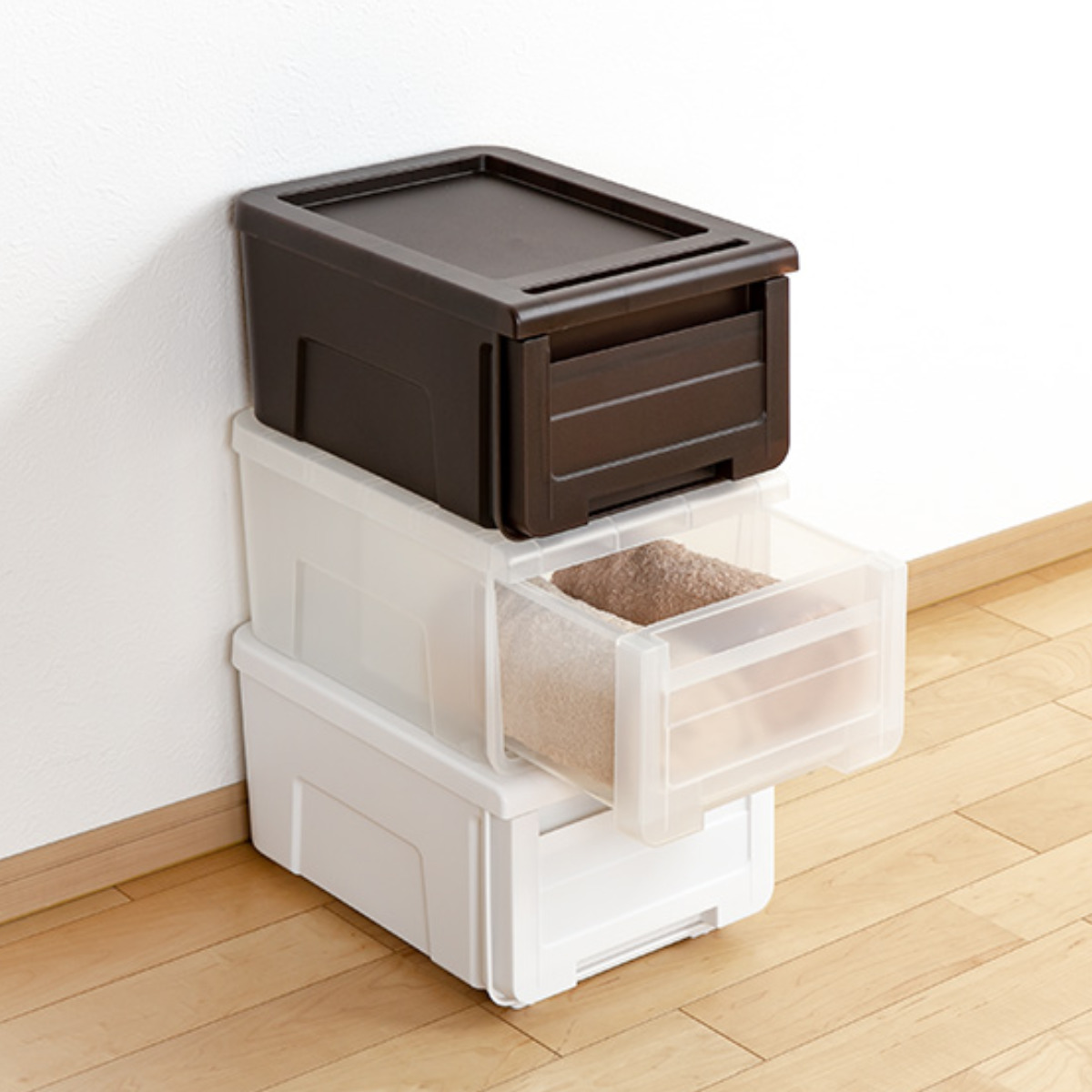 天馬 収納ケース カバゾコ 幅30×奥行40×高さ22cm プラスチック