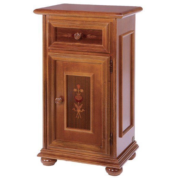 TELスタンド 電話台 クラシック調 片開き　引出し付 イタリア 美品 TELスタンド 電話台 クラシック調 片開き 引出し付 イタリア製 幅46cm