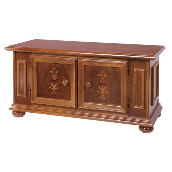 TELスタンド 電話台 クラシック調 片開き 引出し付 イタリア製 幅46cm