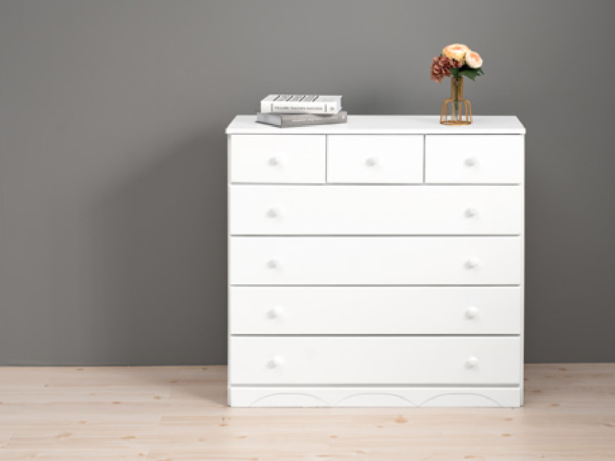 チェスト 5段 洋タンス 桐製 シンプルチェスト 幅87cm （ 衣類収納