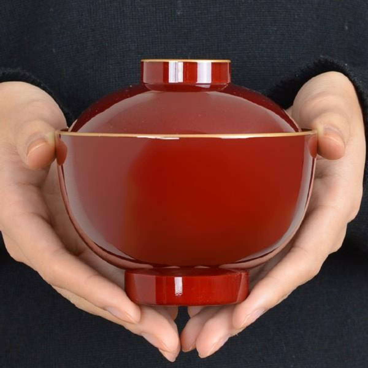 吸物椀 溜渕金 食洗機対応 プラスチック製 ふ...の詳細画像4