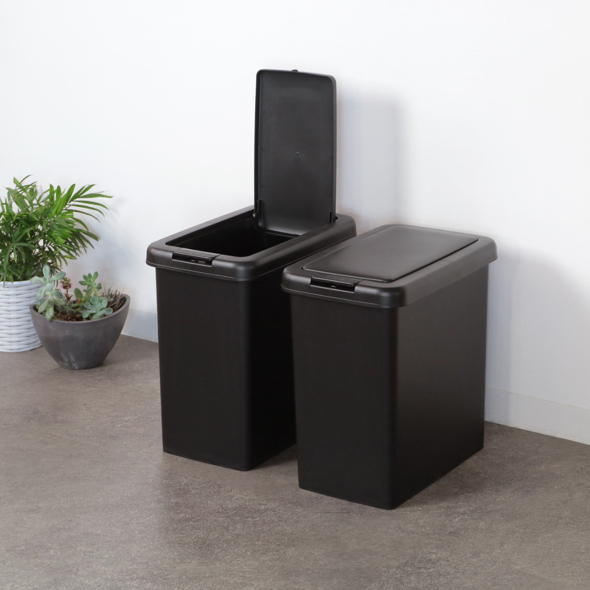 ゴミ箱 ふた付き スリムプッシュ 20L （ ごみ箱 20リットル プッシュ