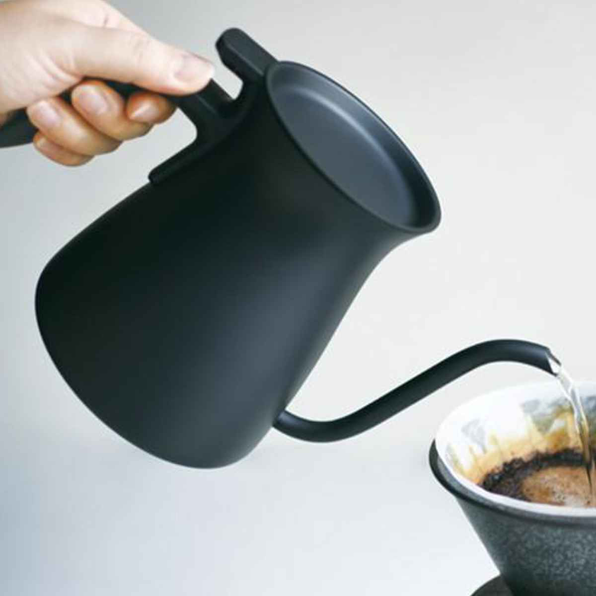 KINTO �L���g�[ POUR OVER KETTLE �v�A�I�[�o�[�P�g�� 900ml �u���b�N �i �P�g�� �X�e�����X ���ΑΉ� �H��@�Ή� �X�e�����X�P�g�� �h���b�v�P�g�� �j