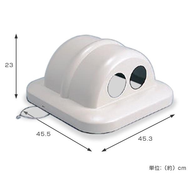 ゴミ箱 業務用 蓋 グランドコーナー用 角型 カン・ビン用 （ 法人限定 ごみ箱 ダストボックス フタ 屋外用 メッシュ 大型 公園 学校 施設 ）_1